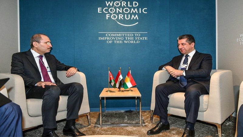 مەسرور بارزانى لەگەڵ وەزیرى دەرەوەى ئوردن کۆبووەوە